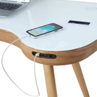 PC711 San Francisco Smart Speaker Bluetooth USB Desk in Oak by Jual - Price Crash Furniture