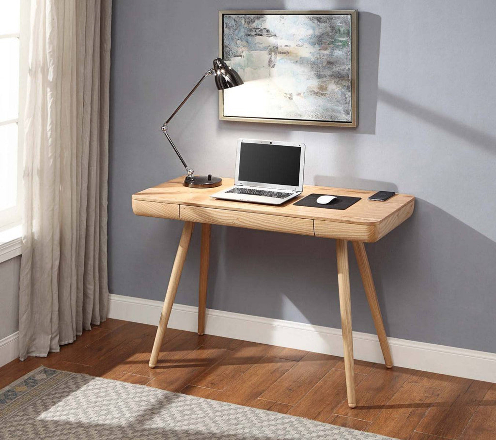 PC713 San Francisco Desk in Oak by Jual - Price Crash Furniture