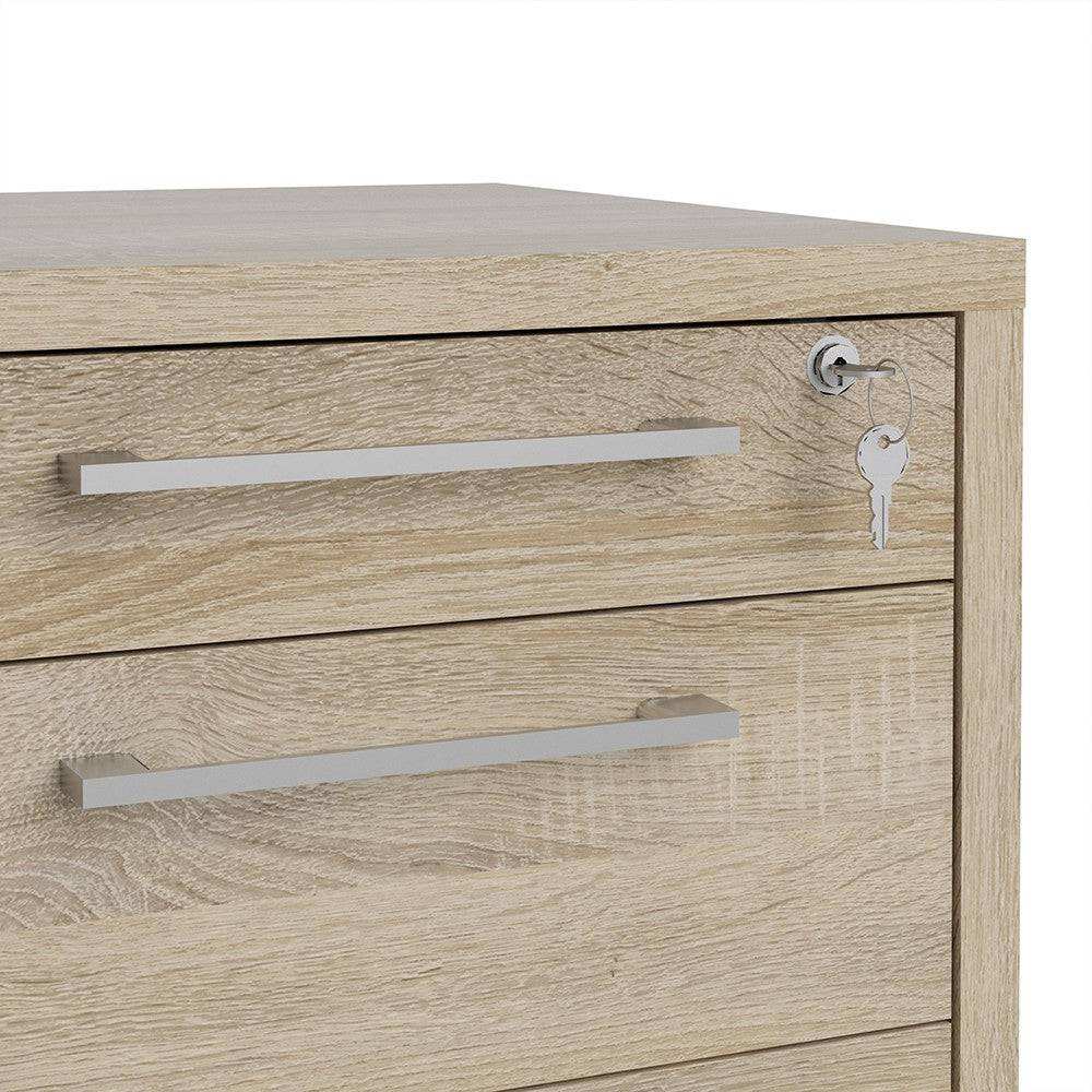 Prima Mobile File Cabinet in Oak - Price Crash Furniture