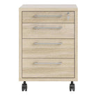 Prima Mobile Pedestal Cabinet in Oak - Price Crash Furniture