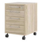Prima Mobile Pedestal Cabinet in Oak - Price Crash Furniture