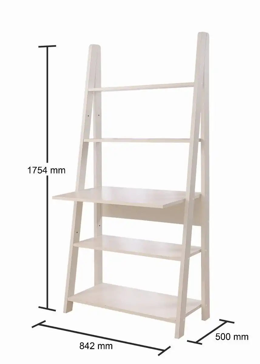 Riva Ladder Desk in White by TAD - Price Crash Furniture