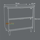 Teknik Clifton Place Lateral Filer Filing Drawers - Price Crash Furniture