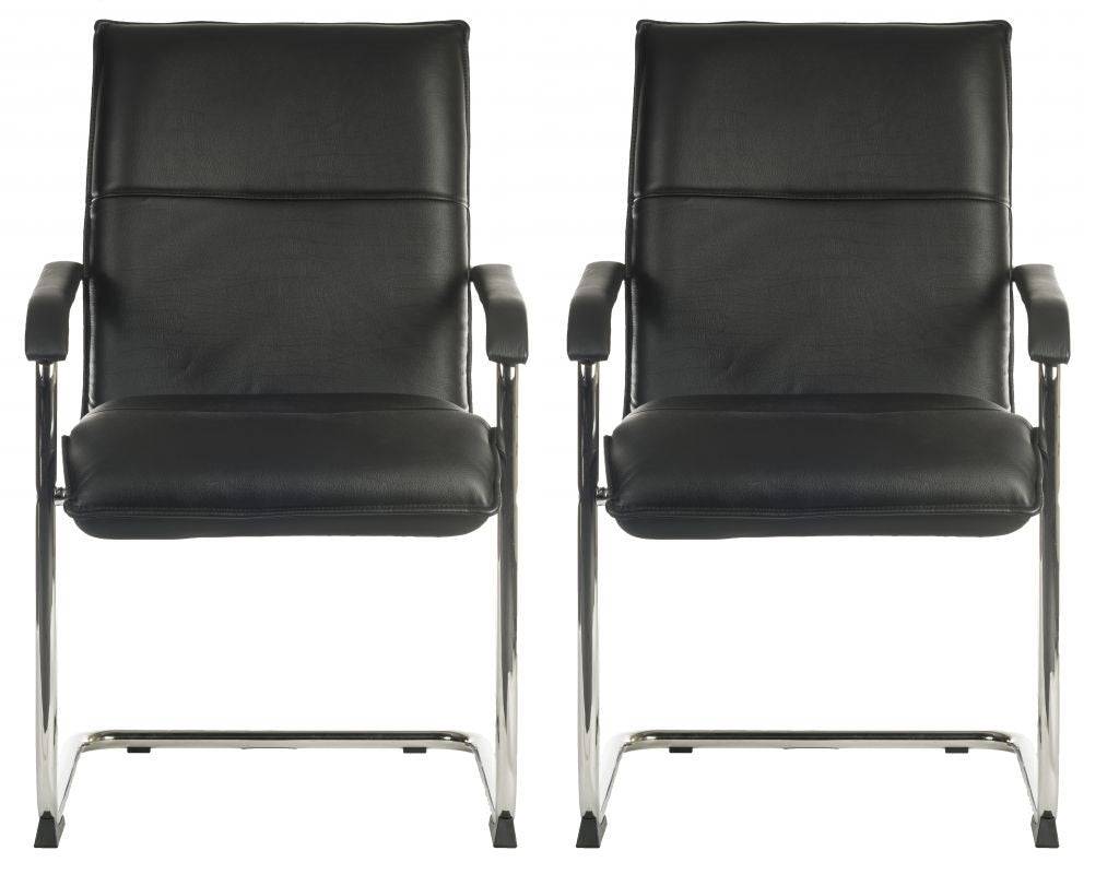 Teknik Envoy Set of 2 Guest Visitor Chairs - Price Crash Furniture