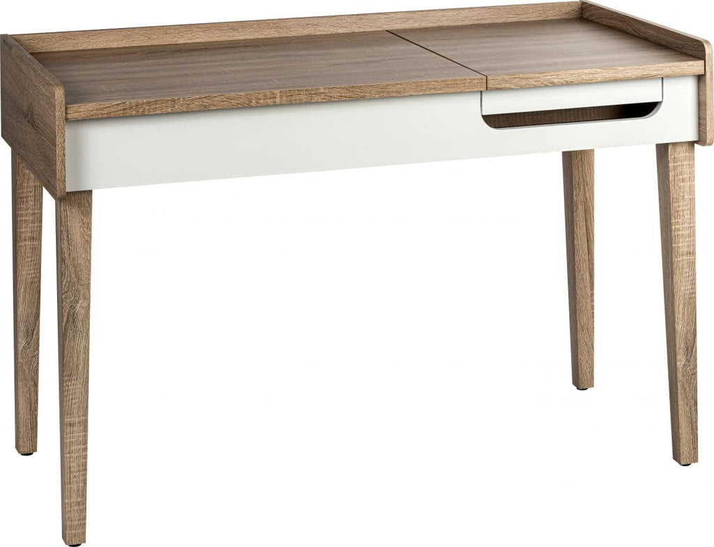 Teknik Giru Desk in Sonoma Oak & White - Price Crash Furniture