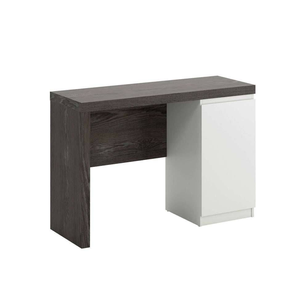 Teknik Hudson Chunky Desk in Charcoal Ash & Pearl Oak - Price Crash Furniture