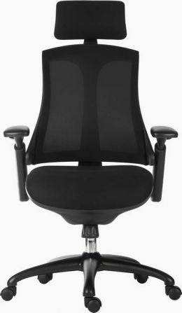 Teknik Rapport High Back Office Chair with Headrest in Black - Price Crash Furniture
