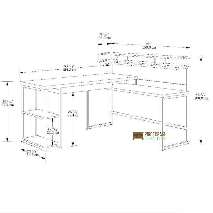 Teknik Streamline L-Shaped Desk - Price Crash Furniture