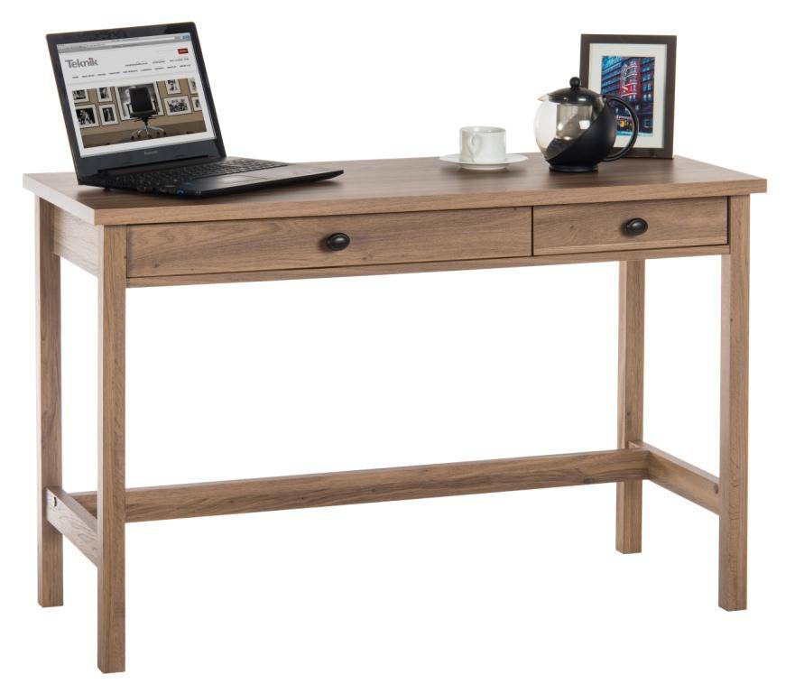 Teknik Study and Home Office Desk in Salt Oak - Price Crash Furniture