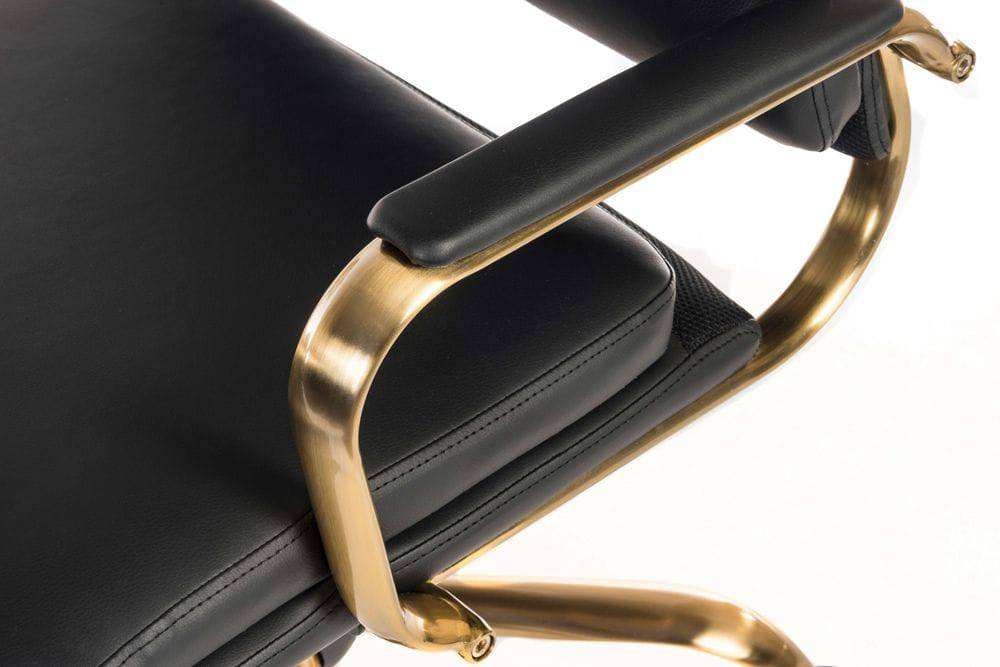 Teknik Vintage Style Executive Office Chair in Black - Price Crash Furniture