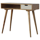 Writing Desk with White Hand Painted Drawer - Price Crash Furniture