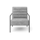 Alphason Bookham Accent Chair in Grey Velvet by Dorel - Price Crash Furniture