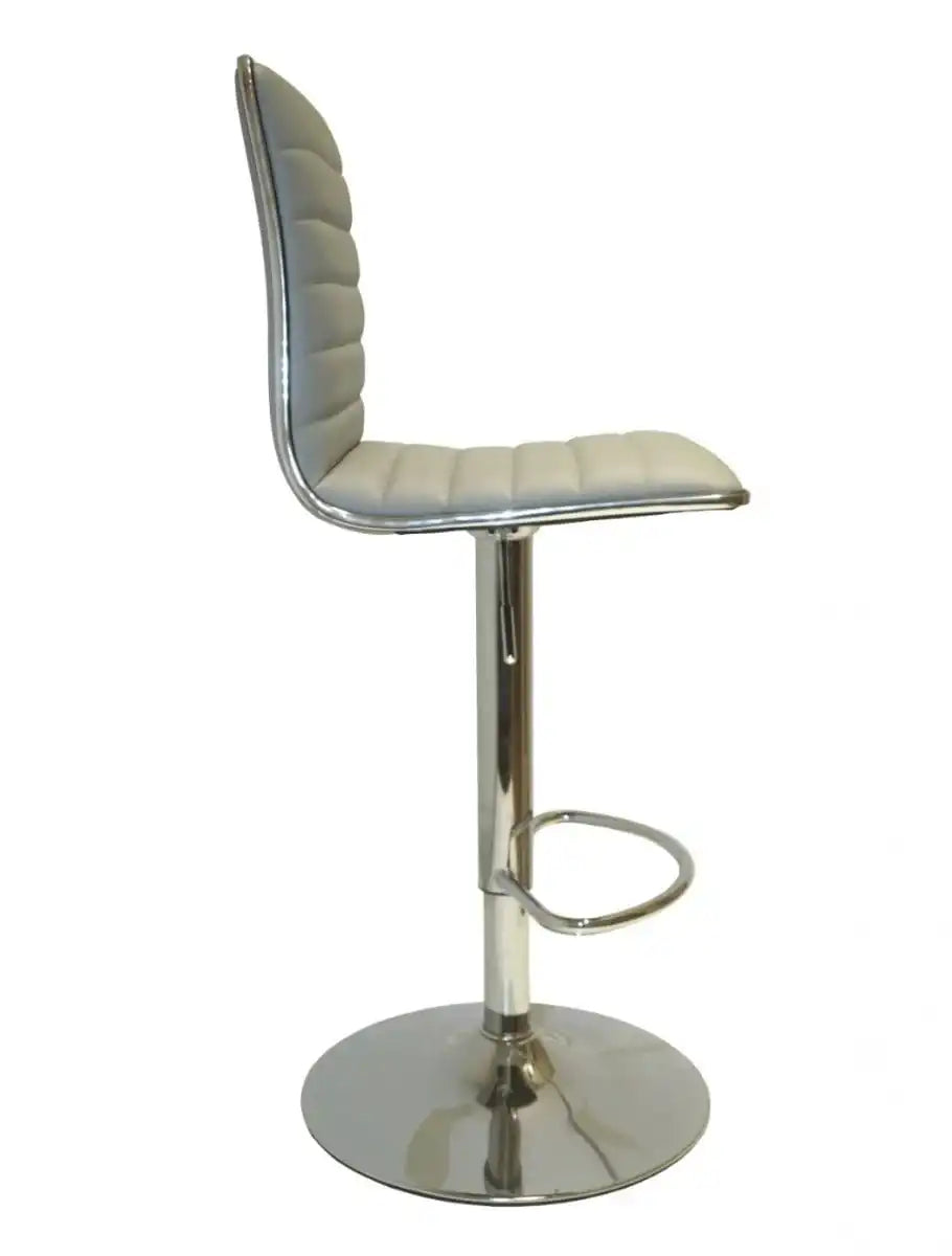 Alphason Colby High Back PU Barstool in Grey - Price Crash Furniture