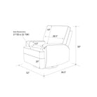 Baby Rylan Swivel & Gliding Recliner Chair in Grey by Dorel - Price Crash Furniture