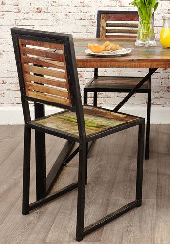Baumhaus Urban Chic Dining Chair (Pack of two) - Price Crash Furniture