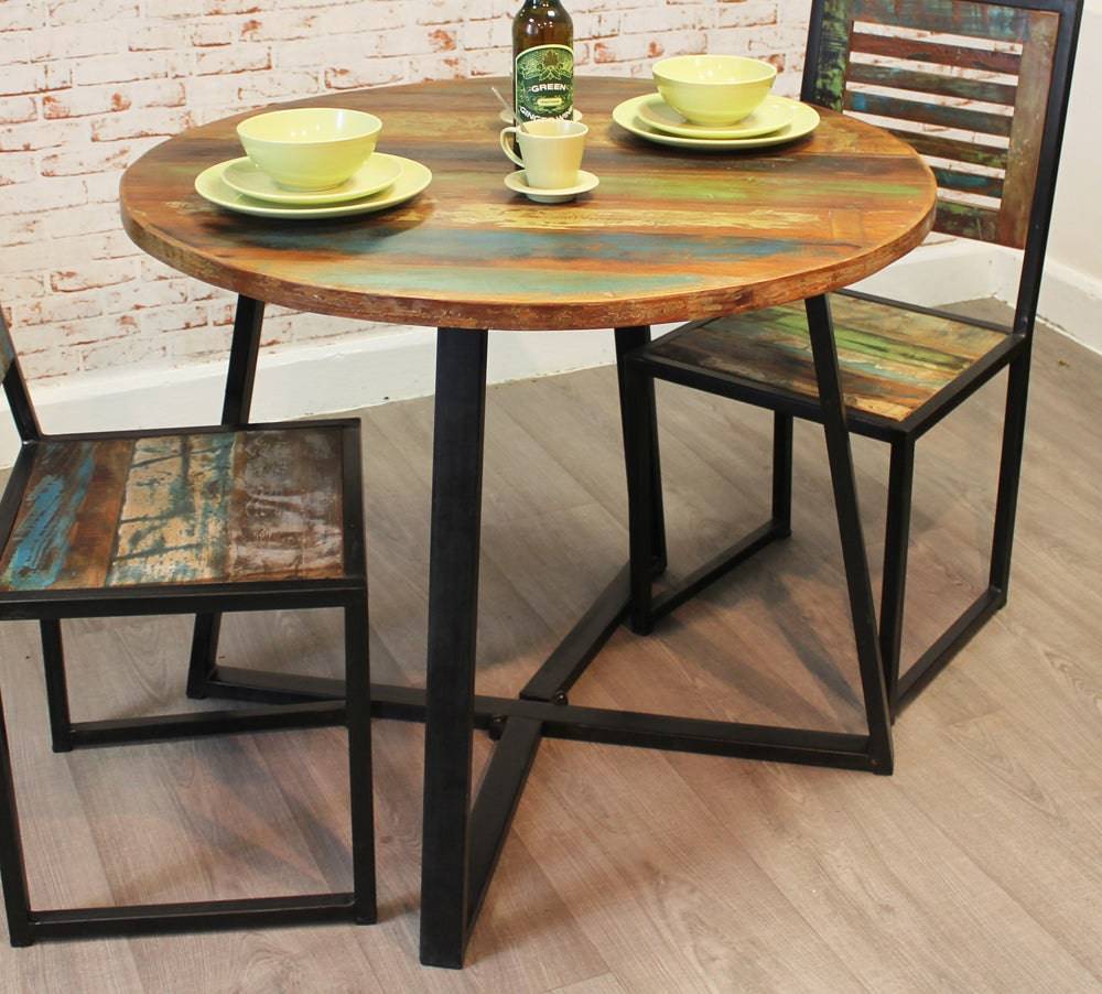 Baumhaus Urban Chic Round Dining Table (100cm x 100cm) - Price Crash Furniture