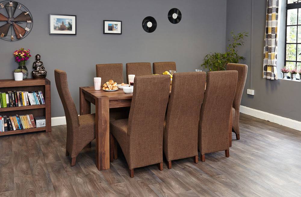 Baumhaus Walnut Large Dining Table (Seats 6-8) - Price Crash Furniture