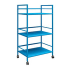 Cache Metal Rolling Cart Drinks Trolley in Blue by Dorel Novogratz - Price Crash Furniture