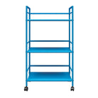Cache Metal Rolling Cart Drinks Trolley in Blue by Dorel Novogratz - Price Crash Furniture