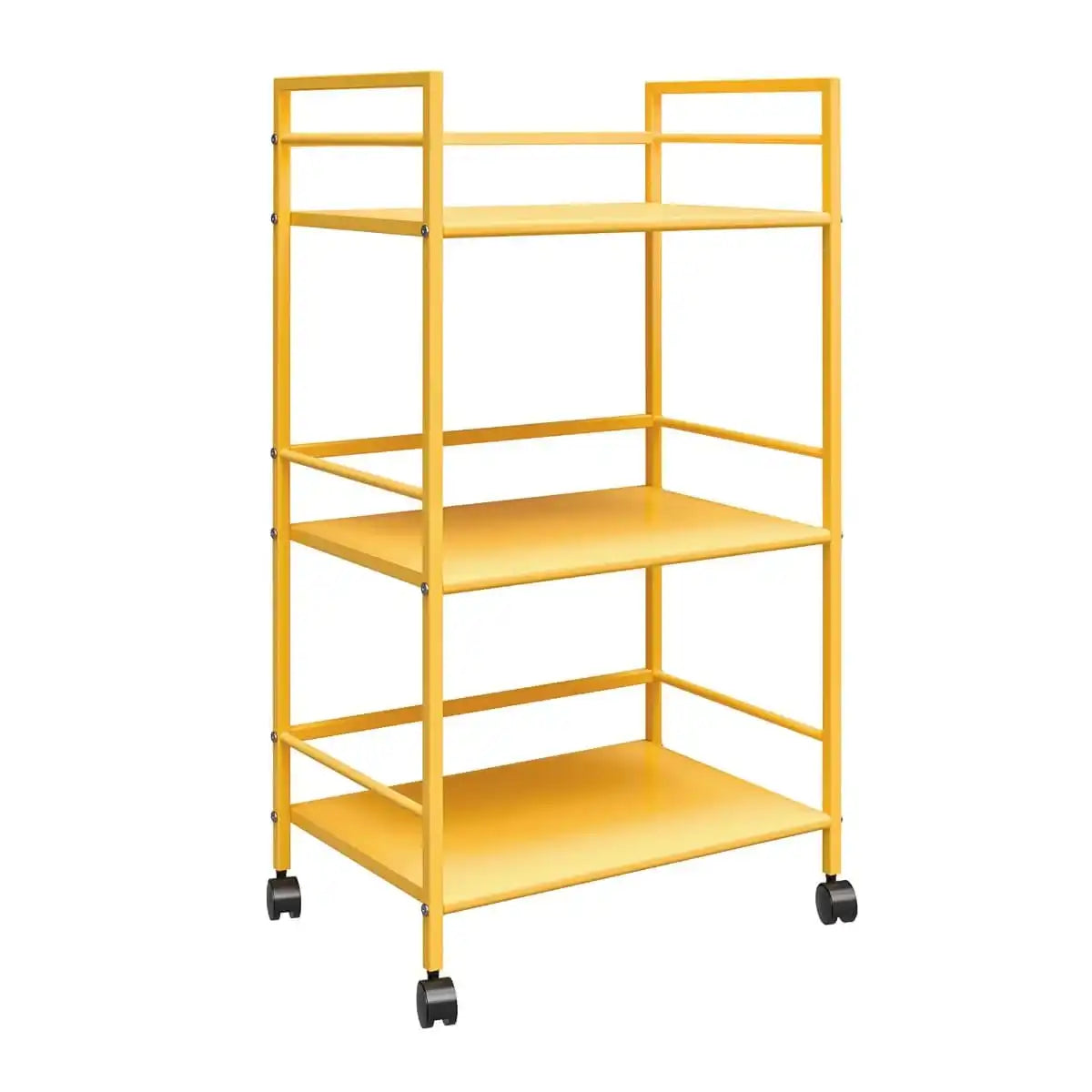 Cache Metal Rolling Cart Drinks Trolley in Yellow by Dorel Novogratz - Price Crash Furniture