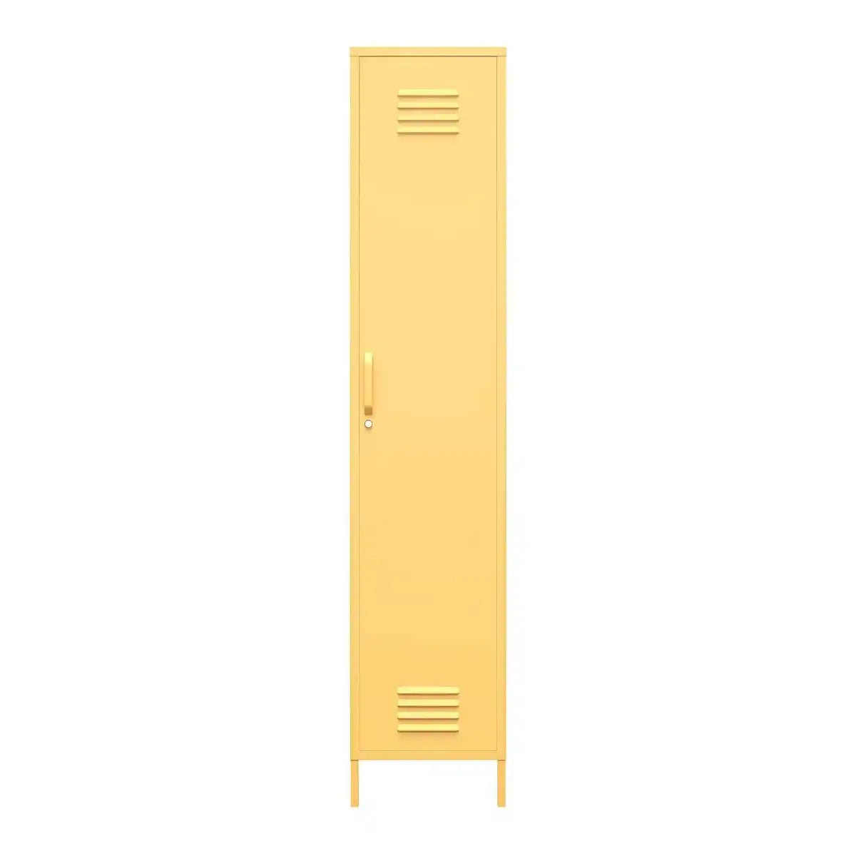 Cache Single Metal Locker Storage Cabinet in Orange by Dorel Novogratz - Price Crash Furniture