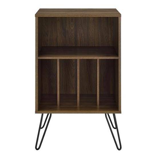 Concord Turntable Stand Bookcase in Walnut by Dorel - Price Crash Furniture