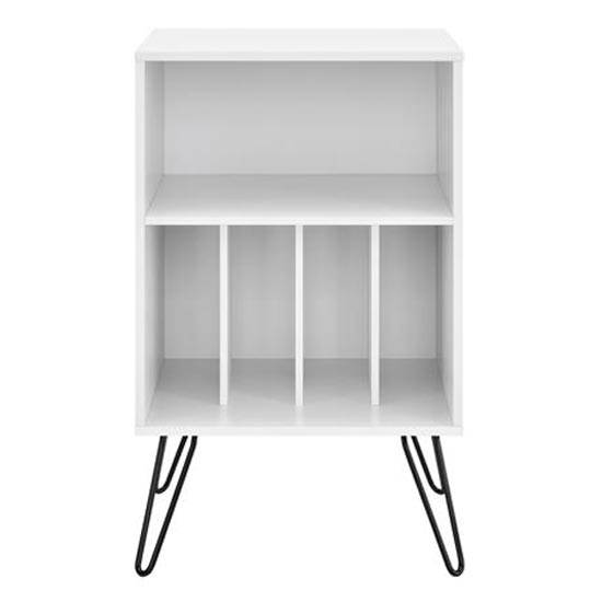 Concord Turntable Stand Bookcase in White by Dorel - Price Crash Furniture