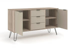 Core Products Augusta Medium Sideboard 2 Doors 3 Drawers in Driftwood & Calico - Price Crash Furniture