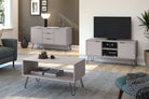 Core Products Augusta Medium Sideboard with 2 Doors & 3 Drawers in Grey - Price Crash Furniture