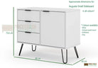 Core Products Augusta Small Sideboard in Grey - Price Crash Furniture