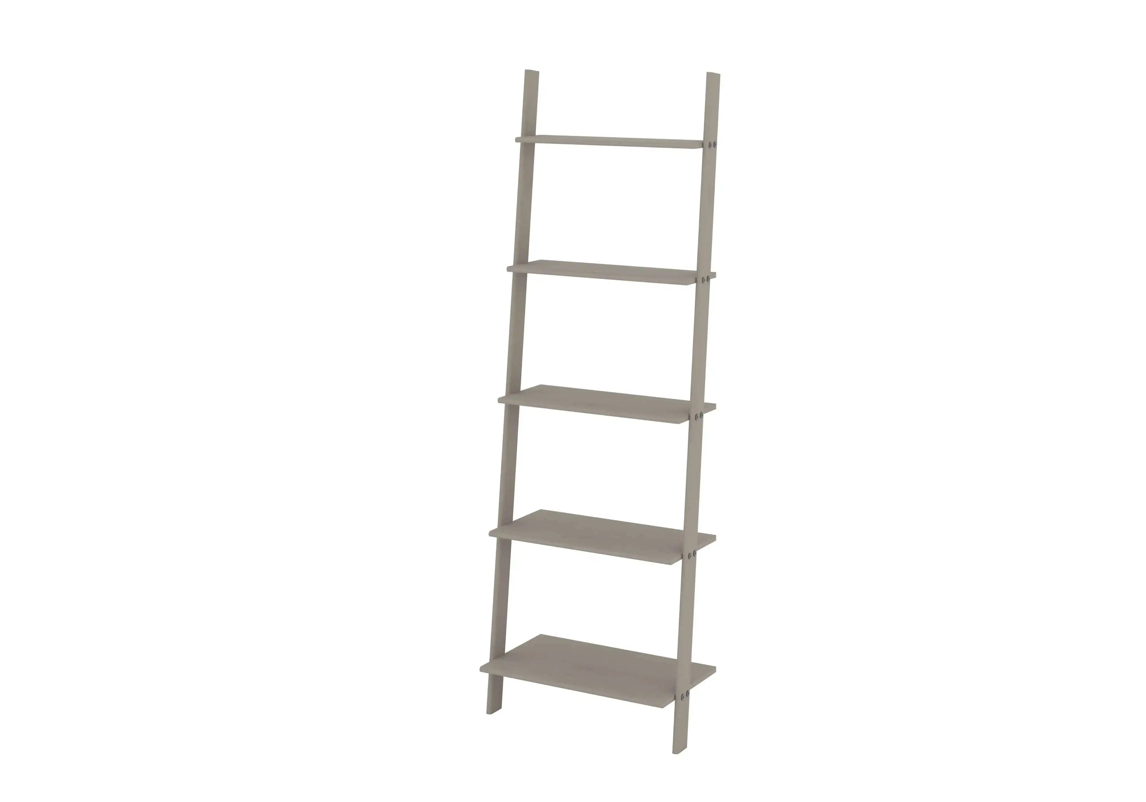 Grey Waxed Pine Ladder Design Shelf Unit by Core Products - Price Crash Furniture