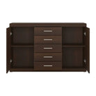 Imperial 2 Door 5 Drawer Sideboard In Dark Mahogany Melamine - Price Crash Furniture