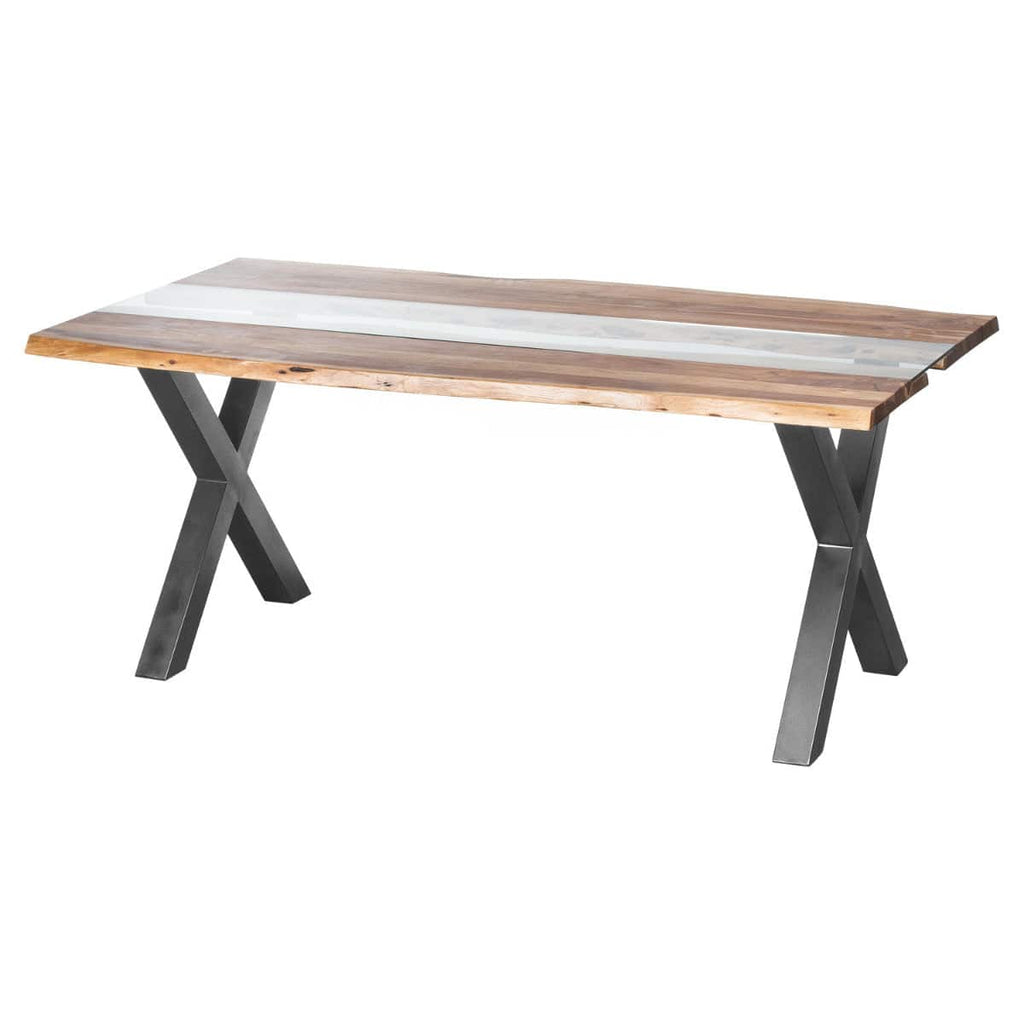 Live Edge Collection River Dining Table - Price Crash Furniture