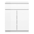 Naia Sideboard - 1 Drawer 2 Doors in White High Gloss - Price Crash Furniture