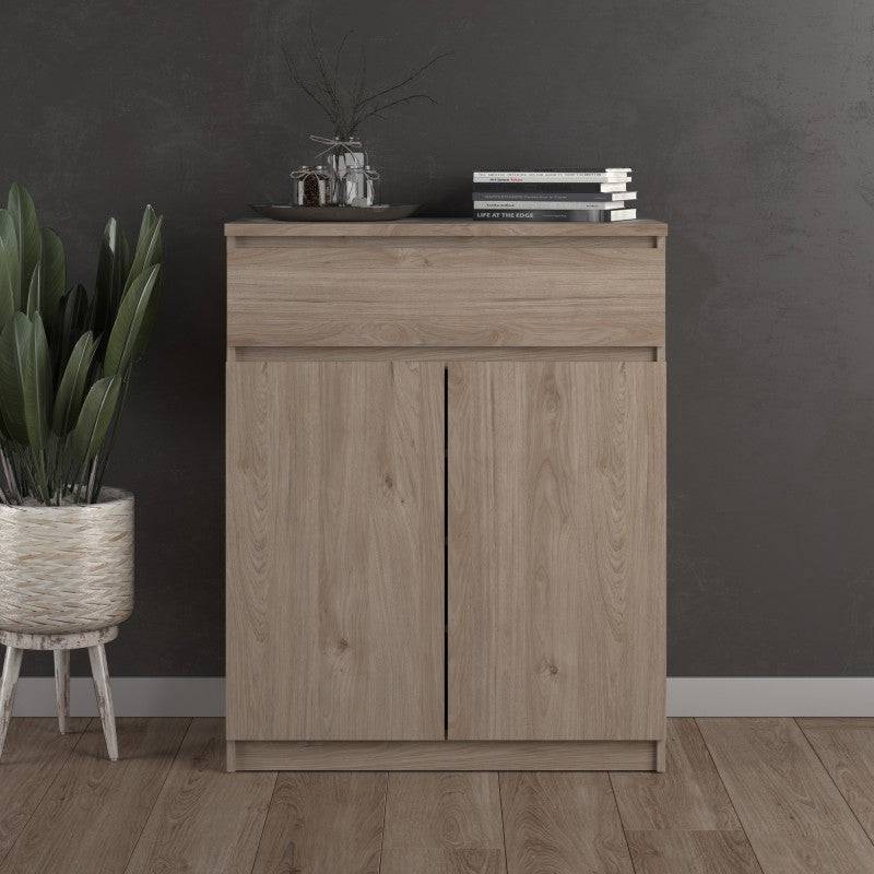 Naia Sideboard with 1 Drawer & 2 Doors in Jackson Hickory Oak - Price Crash Furniture