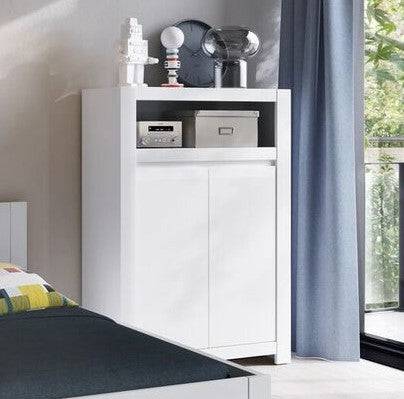 Novi 2 Door Cabinet In Alpine White - Price Crash Furniture