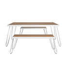 Novogratz Chandler Set of 4 Stacking Dining Chairs in Red - Indoor/Outdoor - Price Crash Furniture