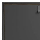 Ry Sideboard 2 Doors + 2 Drawers in Matt Black and Walnut - Price Crash Furniture