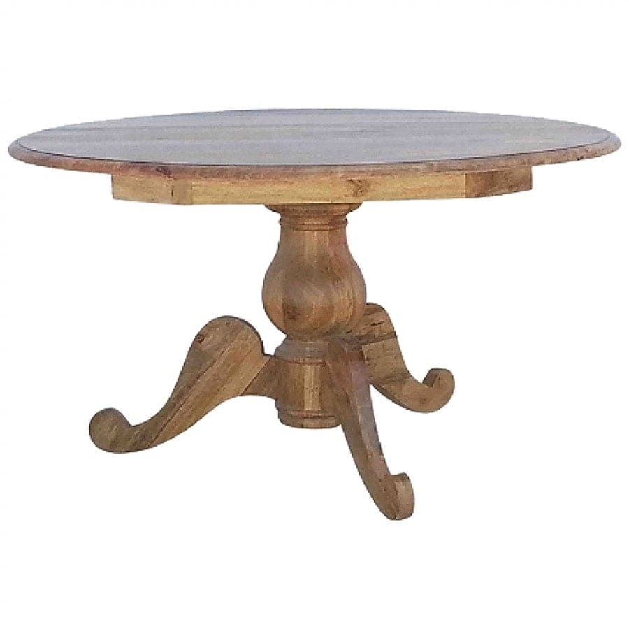 Solid Wood Round Dining Table - Price Crash Furniture