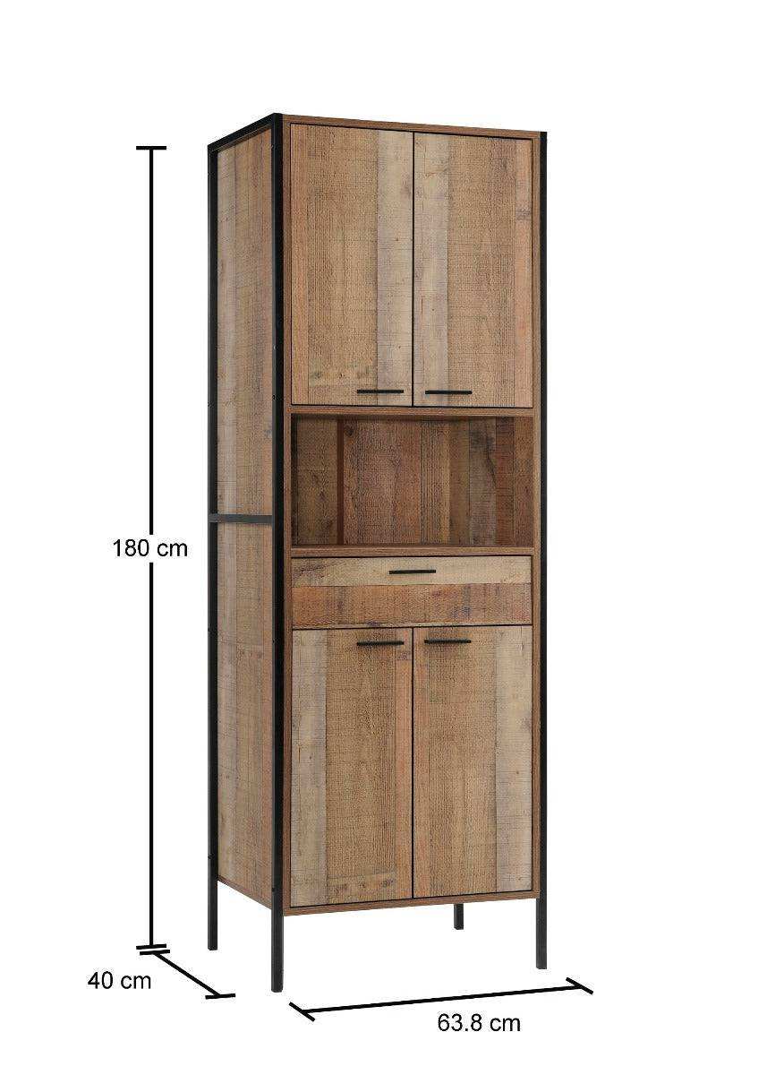 Stretton Tall Storage & Display Cabinet by TAD - Price Crash Furniture