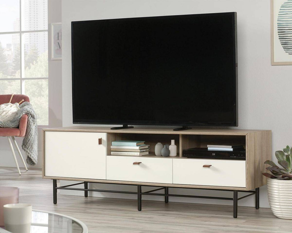 Teknik Avon Leather Handled TV Stand / Credenza - Price Crash Furniture