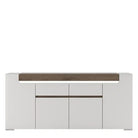Toronto Wide 4 Door 2 Drawer Sideboard (inc. Plexi Lighting) - Price Crash Furniture