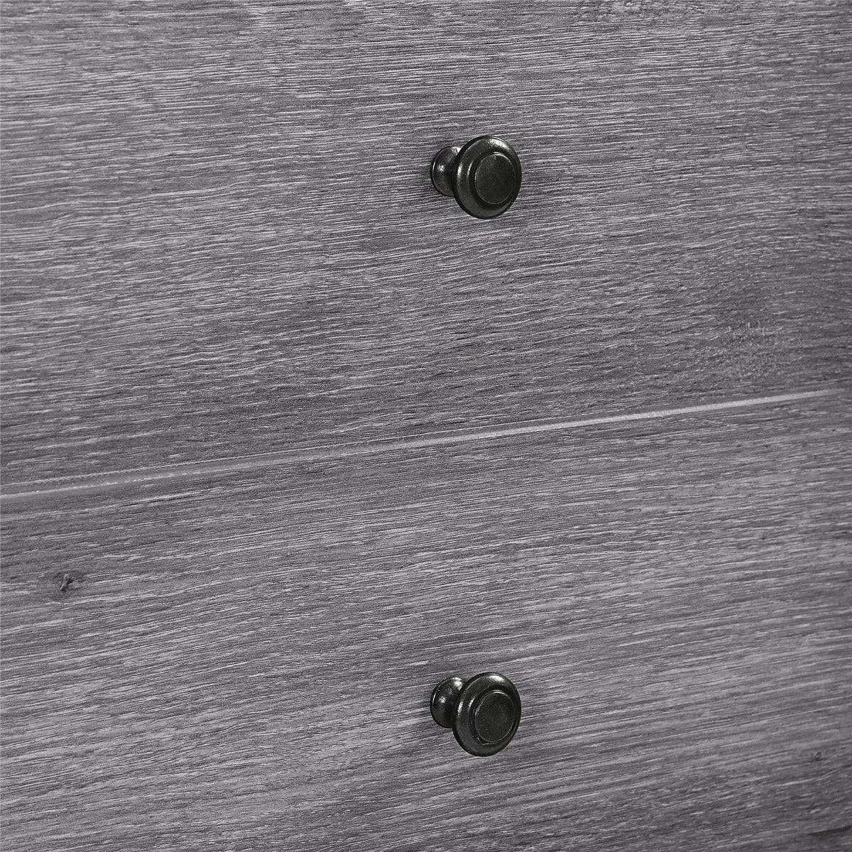 Vaughn Wine Cabinet Sideboard in Grey Oak by Dorel - Price Crash Furniture