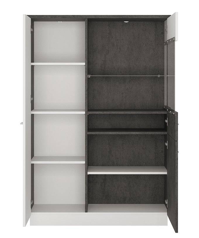 Zingaro Low Display Cabinet (RH) - Price Crash Furniture