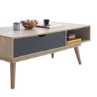 Alford Coffee Table in Sonoma Oak and Grey by TAD - Price Crash Furniture