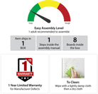 Athena Nesting Tables in Black by Dorel Novogratz - Price Crash Furniture