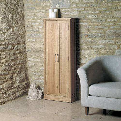 Baumhaus Mobel Oak DVD Storage Cupboard - Price Crash Furniture