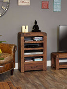 Baumhaus Shiro Walnut Entertainment Unit - Price Crash Furniture