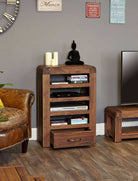 Baumhaus Shiro Walnut Entertainment Unit - Price Crash Furniture