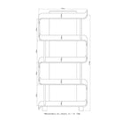 BS201 Helsinki Bookcase in Grey by Jual - Price Crash Furniture